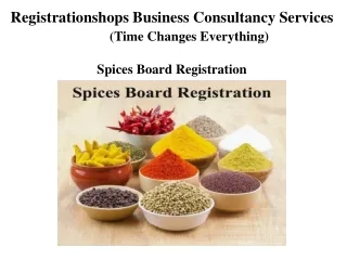 spices board registration