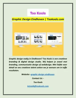 Graphic Design Eindhoven | Tookools.com