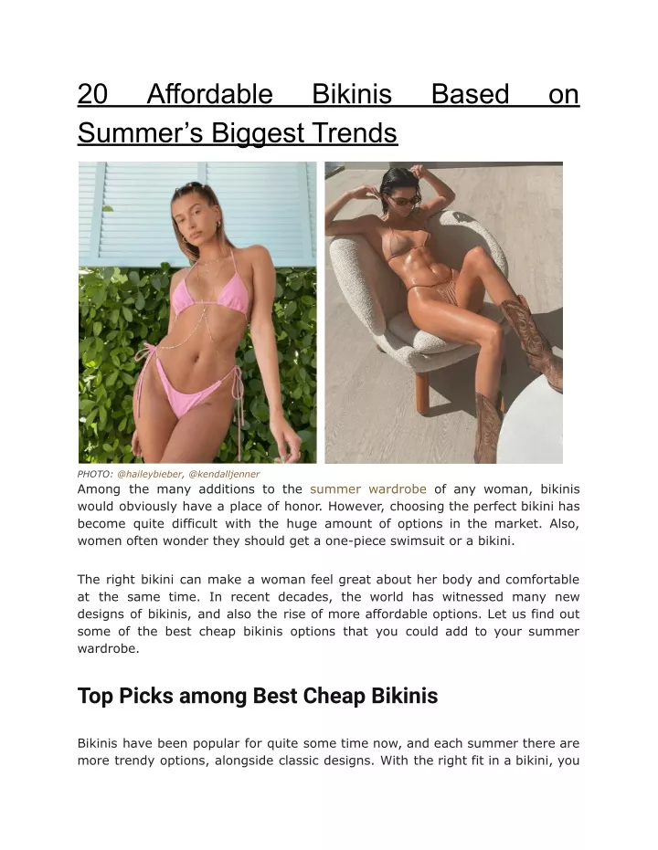 20 summer s biggest trends
