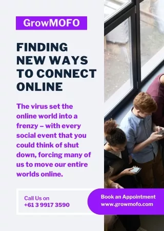 Finding new ways to connect online