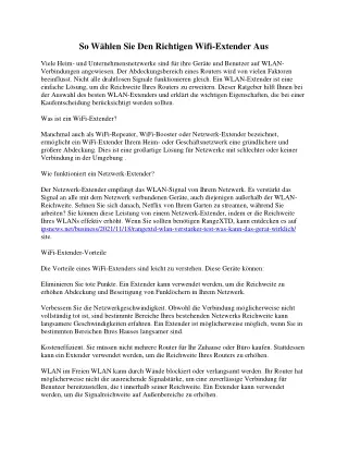 So Wählen Sie Den Richtigen Wifi.pdf-