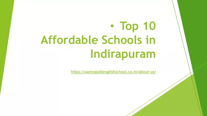 top 10 affordable schools in indirapuram