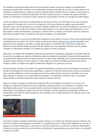 Ubicación de cerrajeros cerca de mi ubicacion en Barcelona