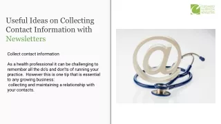 useful ideas on collecting contact information