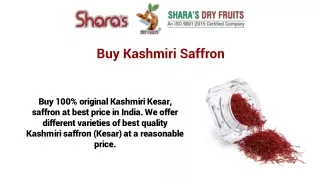 Buy Kashmiri Saffron Online | Shara Dry Fruits