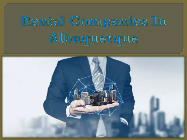 rental companies in albuquerque