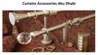 curtains accessories abu dhabi