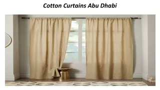 cotton curtains abu dhabi