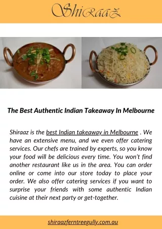 The Best Authentic Indian Takeaway In Melbourne