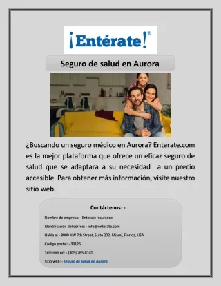seguro de salud en aurora