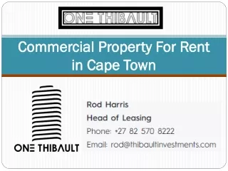 Commercial Property For Rent in Cape Town