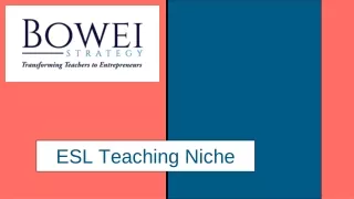 esl teaching niche
