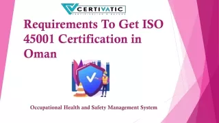 requirements to get iso 45001 certification