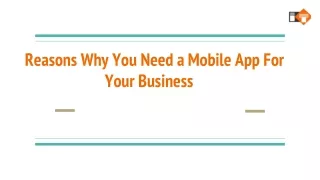 Why You Need a Mobile App for Your Business - Intellisense Technology