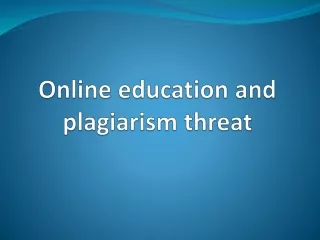 Avoiding Plagiarism in Online Learning