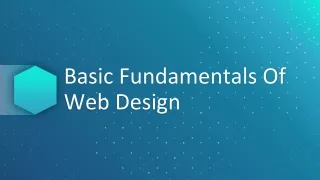 basic fundamentals of web design