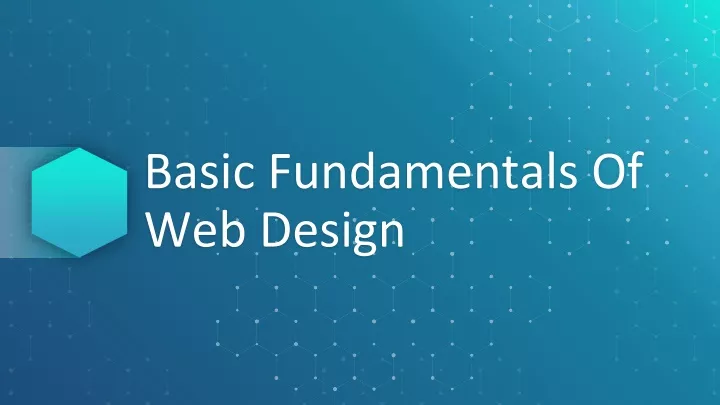 basic fundamentals of web design