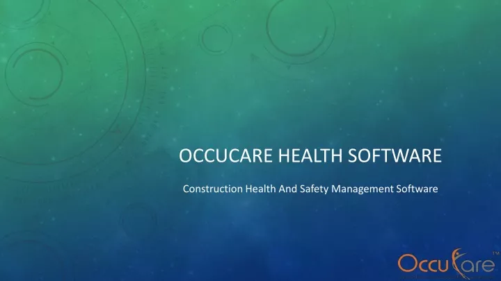 occucare health software