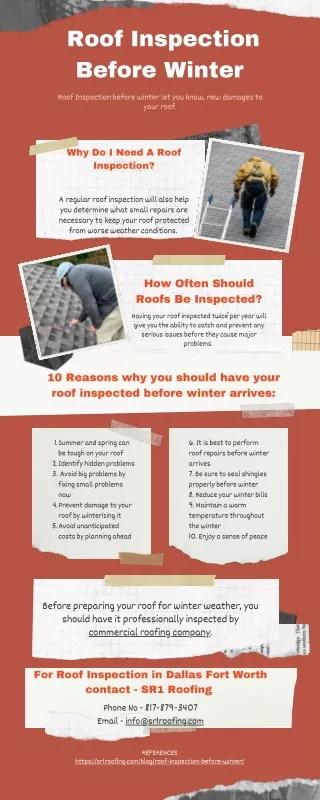 Get Roof Inspection Before Winter | SR1 Roofing