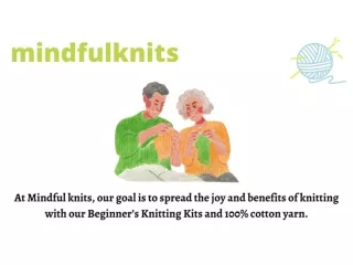 Knitting kit for beginners - mindfulknits