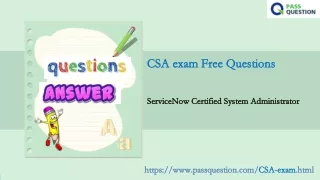 csa csa exam free questions exam free questions