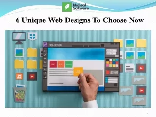6 unique web designs to choose now