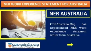 NER Australia | NER Work Experience Statement