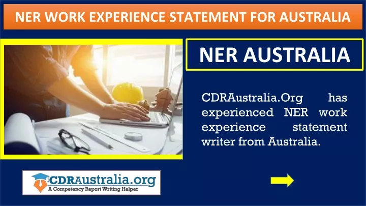 ner work experience statement for australia