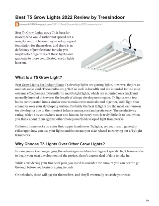 jhonsmith9860.blogspot.com-Best T5 Grow Lights 2022 Review by TreesIndoor