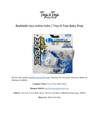 Beyblade toys online India