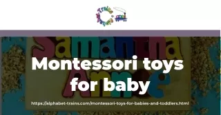 Shop for The Best Montessori Toys For Baby - Alphabet Trains