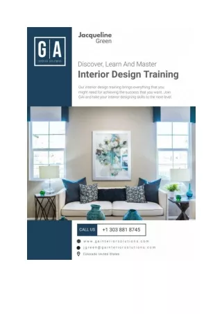 Discover, Learn And Master Interior Design Training _ GA Interior Solutions