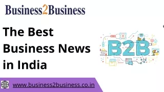 Business news in India