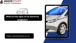 What are the signs of car electrical problems