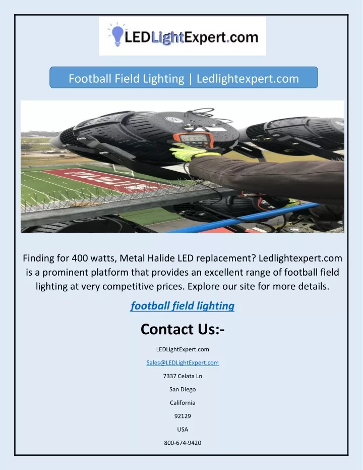 football field lighting ledlightexpert com