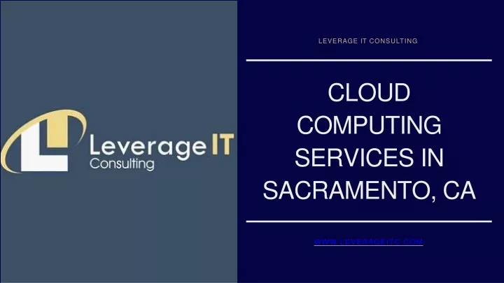 cloud c omputing services in sacramento ca