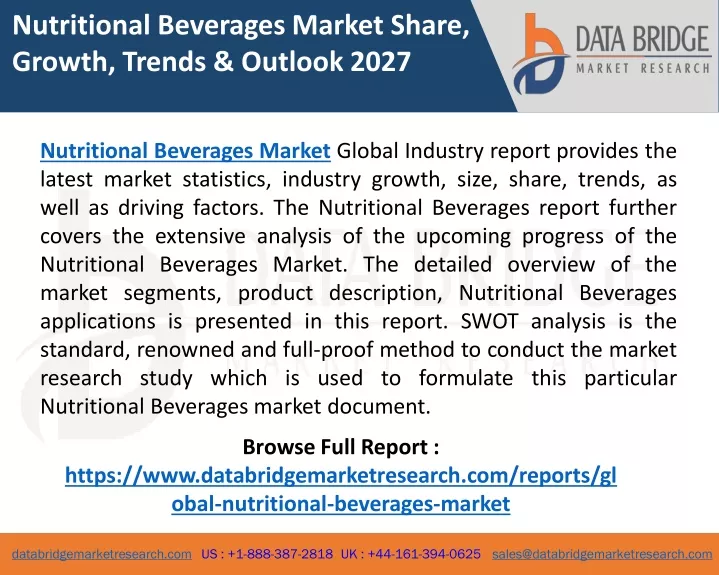 nutritional beverages market share growth trends