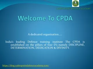welcome to cpda