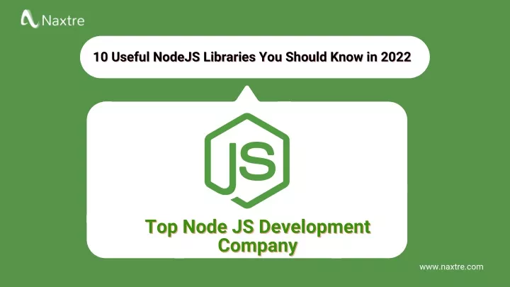 10 useful nodejs libraries you should know