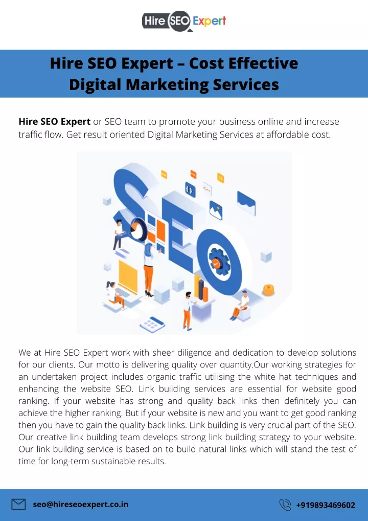hire seo expert cost effective digital marketing