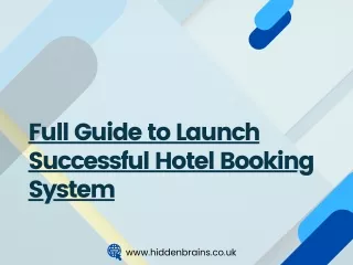 full guide to launch successful hotel booking
