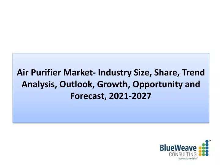 air purifier market industry size share trend