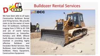 Bulldozers Rental Services