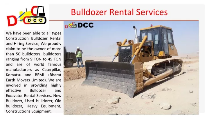 bulldozer rental services