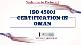 iso 45001 certification in oman
