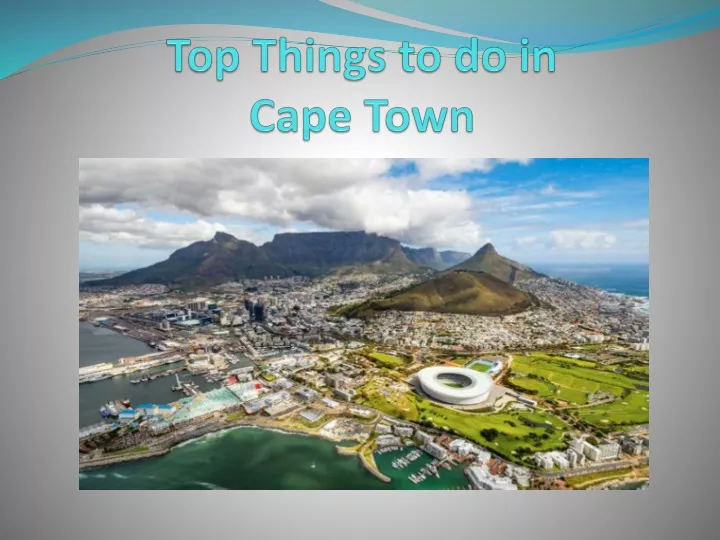 top things to do in cape town