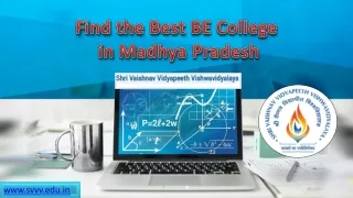 Find the Best BE College in Madhya Pradesh - Shri Vaishnav