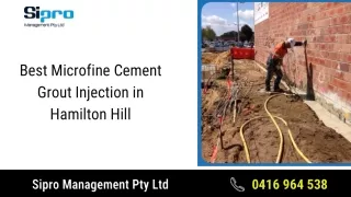 Best Microfine Cement Grout Injection in Hamilton Hill and Melville