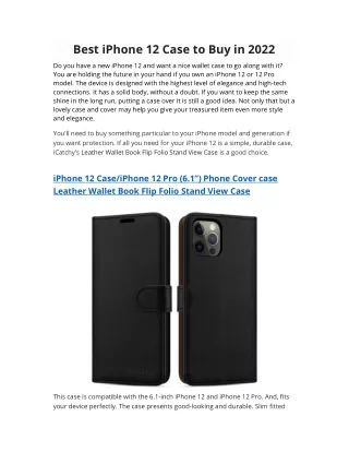 Best iPhone 12 Case to Buy in 2022