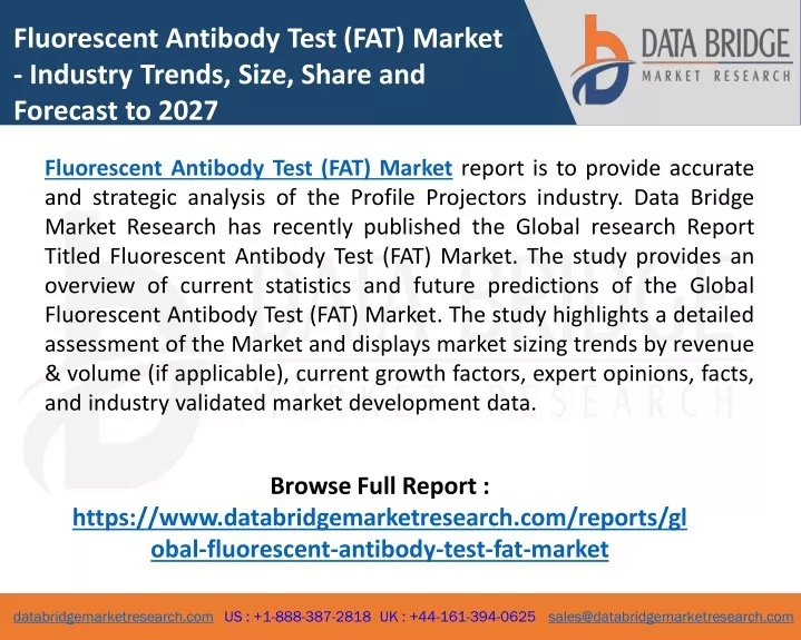 fluorescent antibody test fat market industry